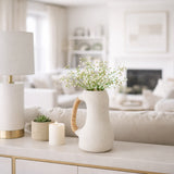 Elk Ivory Ecomix Organic Vase with Caning