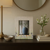 Stegeman Multicolor Resin 4x6 Flower Field Photo Frame
