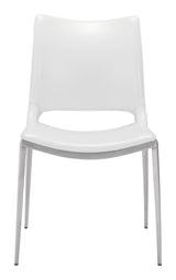 Ace White & Silver Dining Chair (Set of 2)