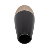 Earlimart Cream/Black Ceramic 2-Tone Vase