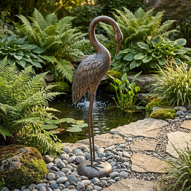 Rose Hill Bronze Heron Patina