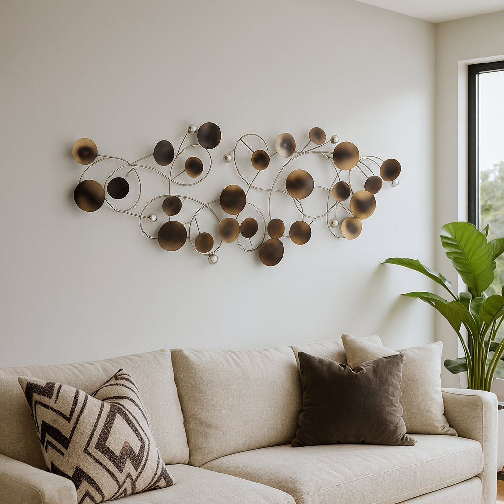 Linden Multicolor Small Discs Metal Wall Decor