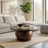 Elderpark Brown/Tan Coffee Table