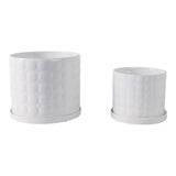 Nicolemoor White Planters (Set of 2)