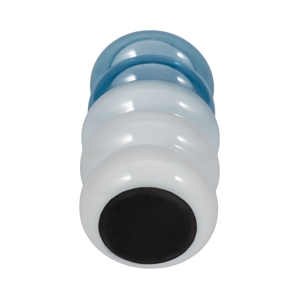 Posts Blue Small Glass Accordion Vase