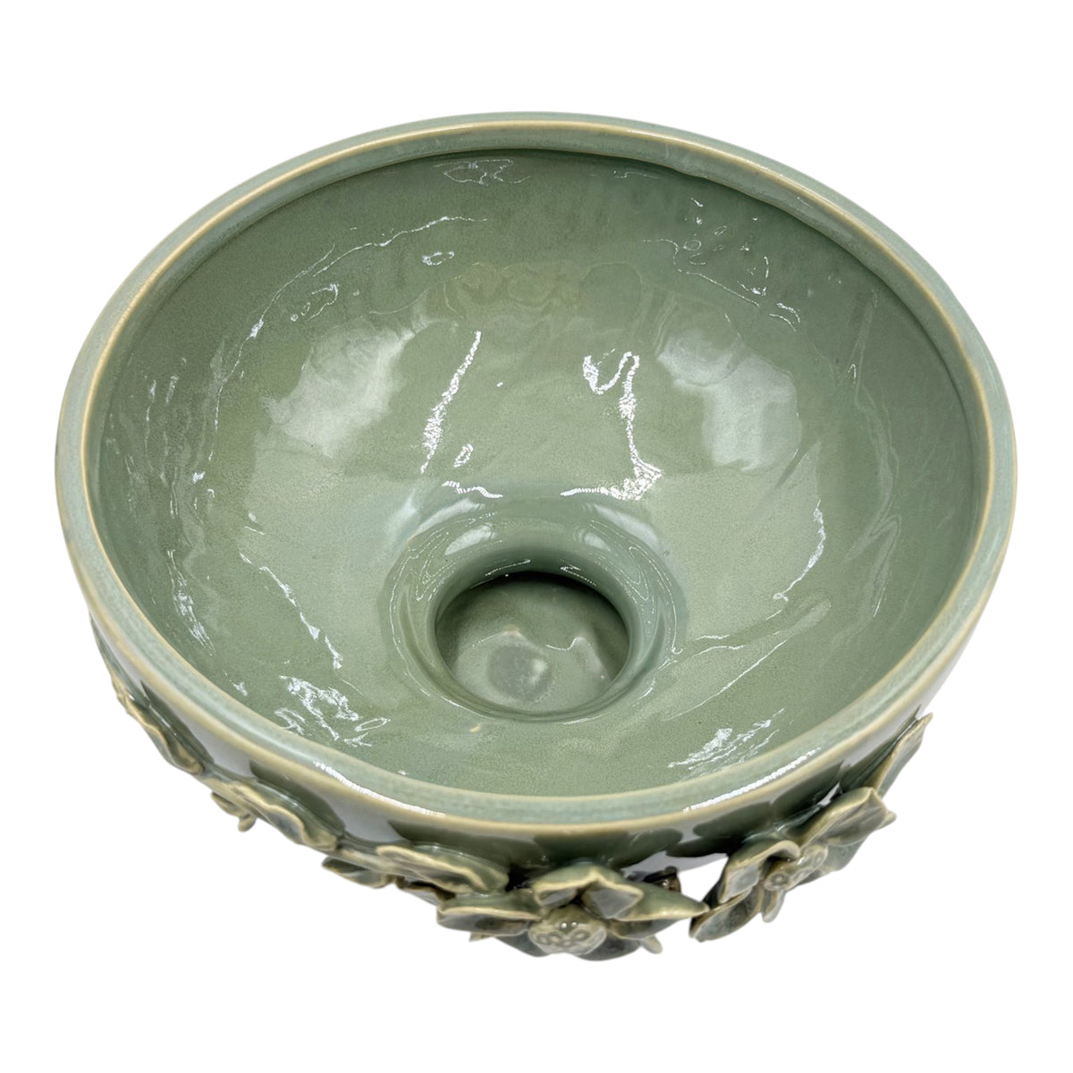 Bruceville Green Floral Bowl
