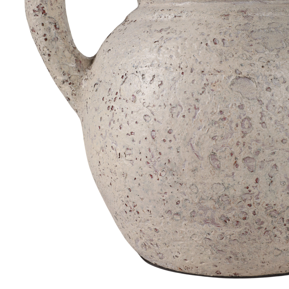 Shermangrove White Terracotta Jug with Handle