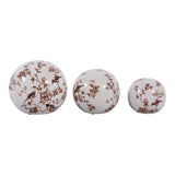 Maxbrook Brown/White Orbs (Set of 3)