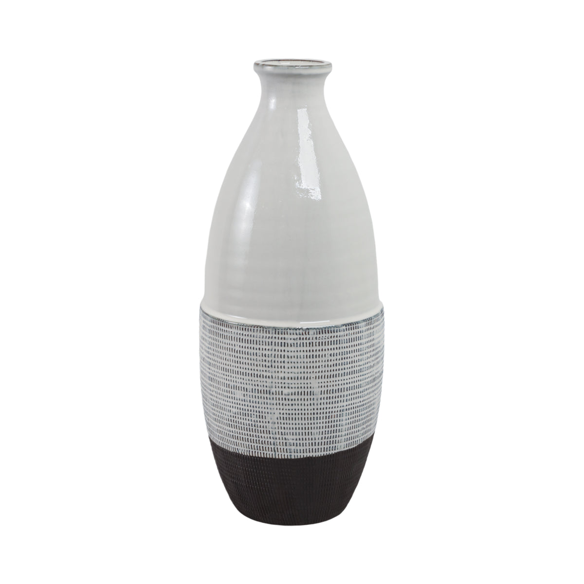 Daleywick Gray/Black Large Vase
