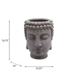 Port Costa Gray Buddha Head Planter