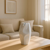 Sanitarium White Ceramic Abstract Vase