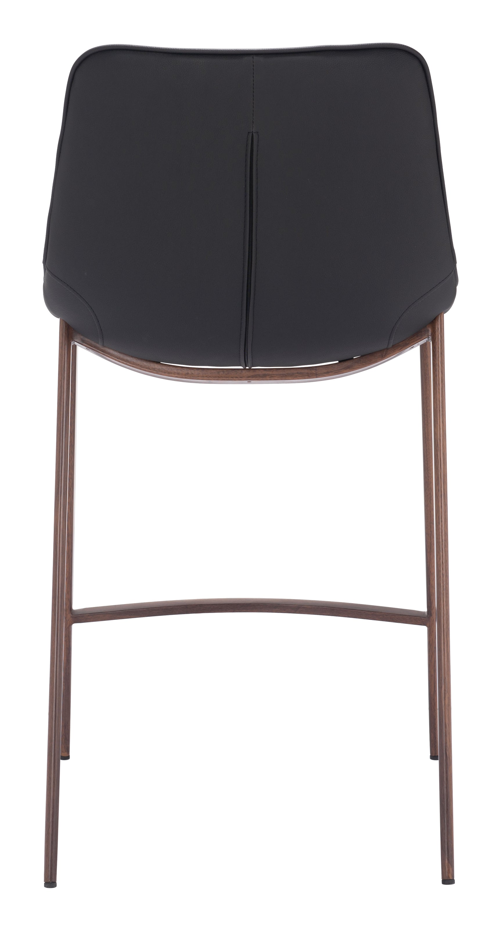 Magnus Black & Walnut Counter Stool (Set of 2)