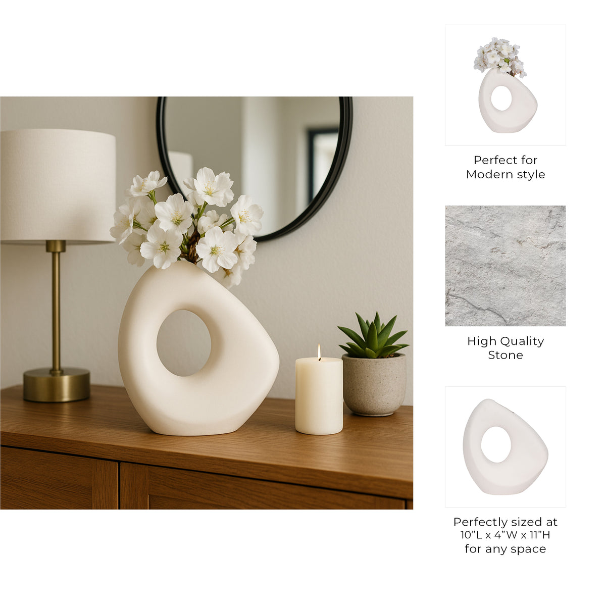 Armonland White Vase