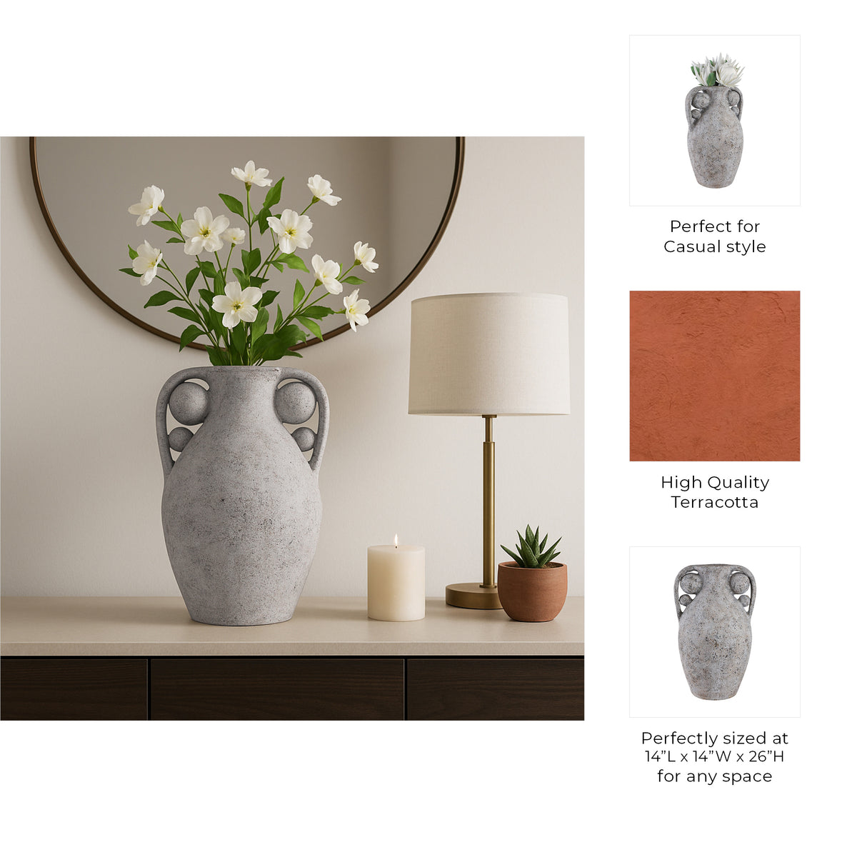 Colinley Gray Vase