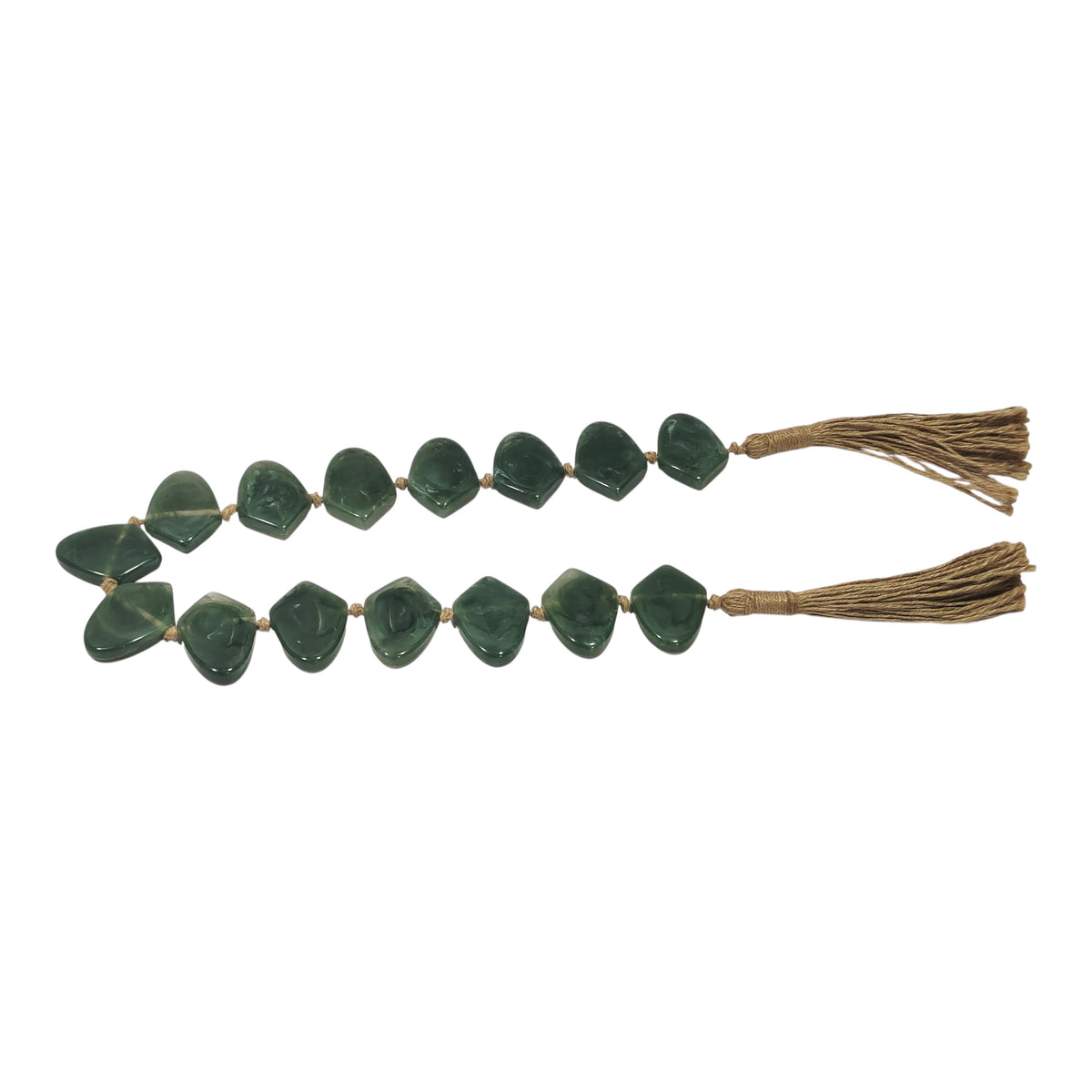 Herndon Green Oblong Resin Garland