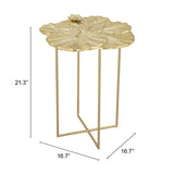 Lotus Gold Side Table