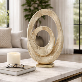 Holt Gold Metal Swirl Table Top Decor