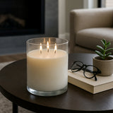 Isleford Clear Jasmine Frosted Glass Candle