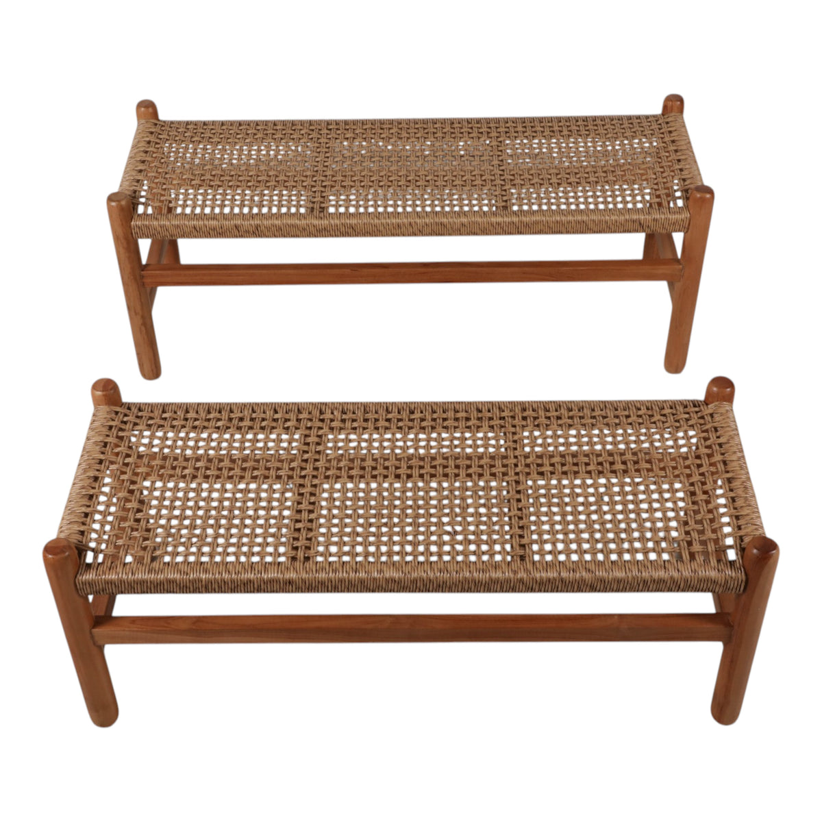 Ramonaton Tan/Brown Benches (Set of 2)