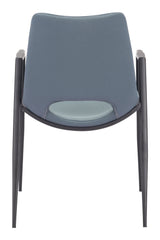 Desi Azure Gray Dining Chair (Set of 2)