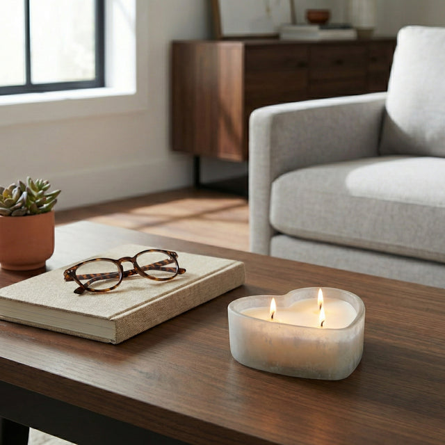 Halfordholm White/Clear Jasmine Candle