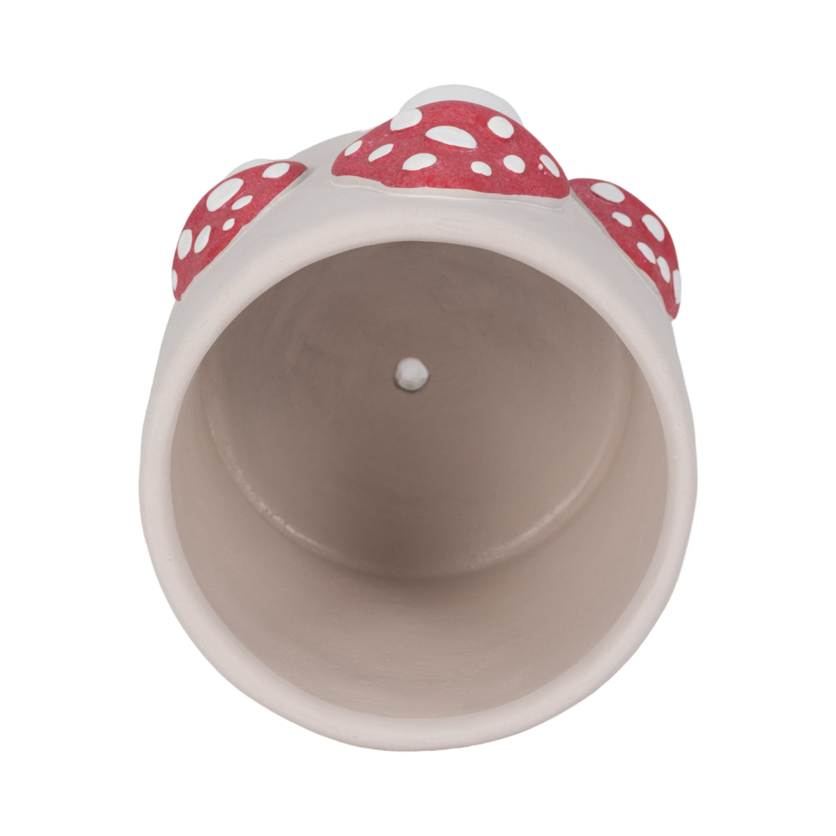 Breckrun Red/White Magic Mushroom Applique Planter