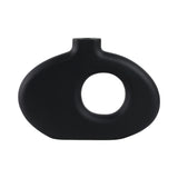 Griffinmoor Black Cut-Out Wood Vase