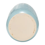 Whitlow Aqua Ceramic Circles Vase Haze