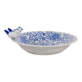 Foleymill Blue/White Chinoiserie Bird Bath Birding