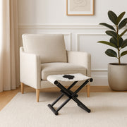 Colbybeach Black/White/Ivory Stool