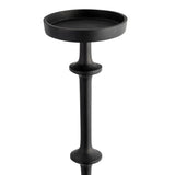 Waldon Black Small Metal Abacus Floor Pillar Candle Holder