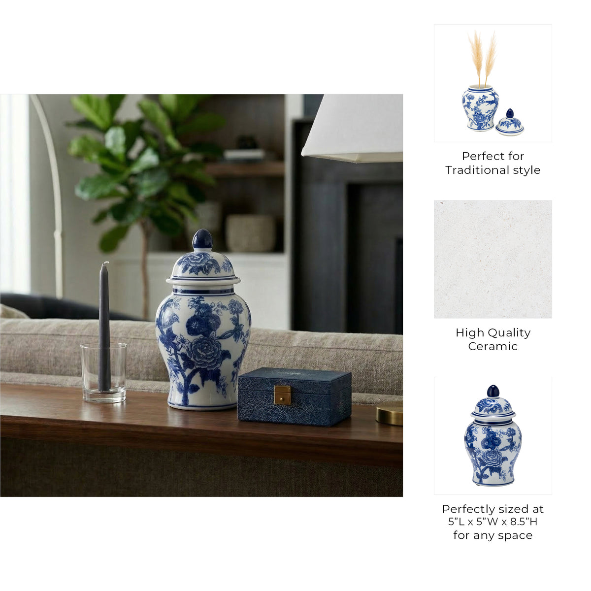 Miamoor Blue Small Chinoiserie