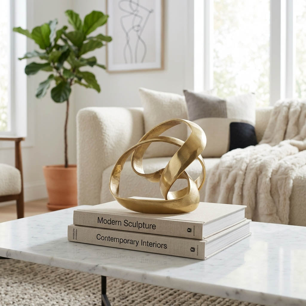 Dashport Gold Aluminum Knot Sculpture