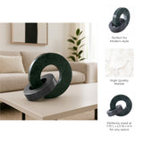 Elgin Green/Black Marble Double Ring