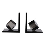 Halseygrove Black Bookends (Set of 2)