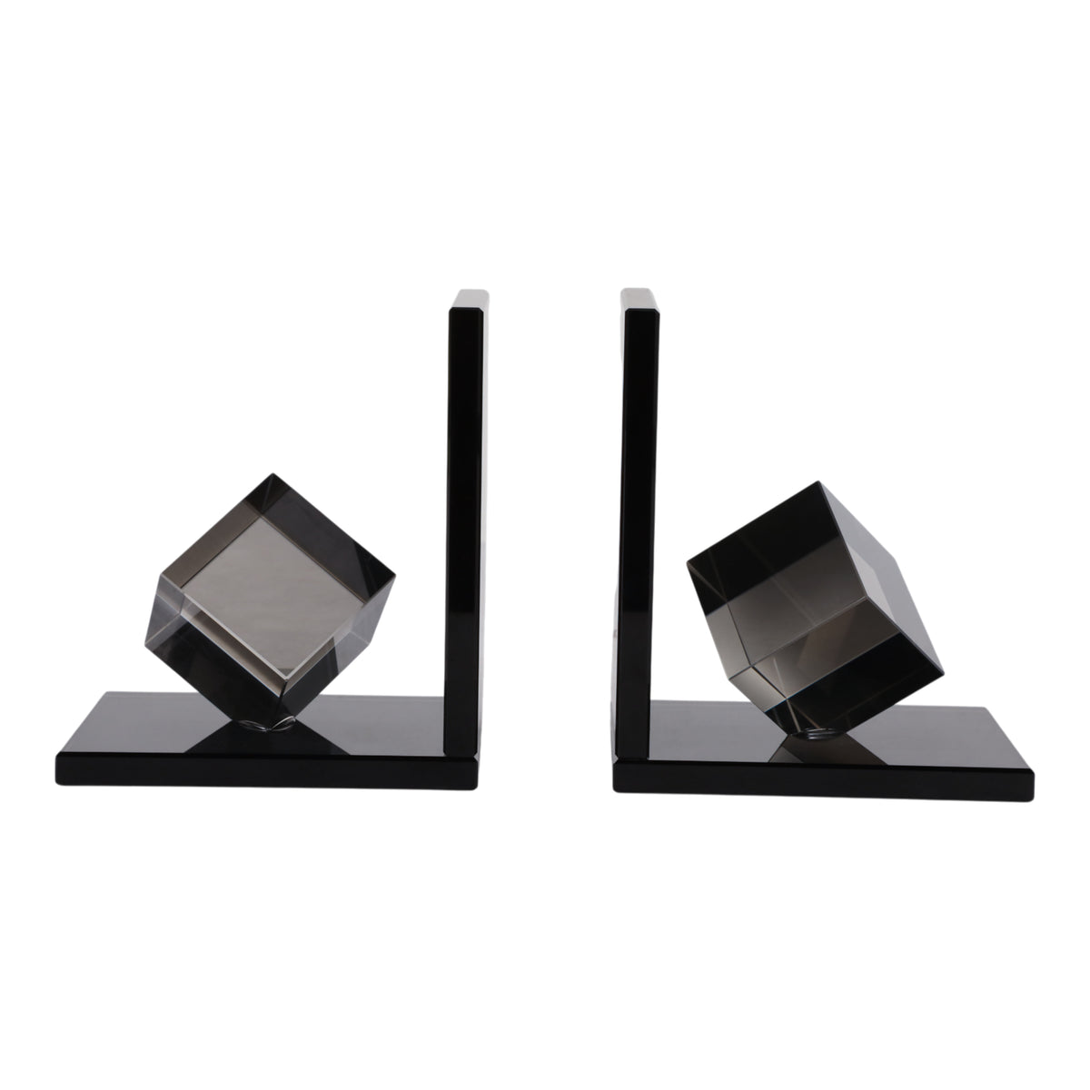 Halseygrove Black Bookends (Set of 2)