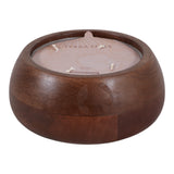 Barlowrun Walnut Vanilla Modern Wood Bowl Candle