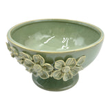 Bruceville Green Floral Bowl
