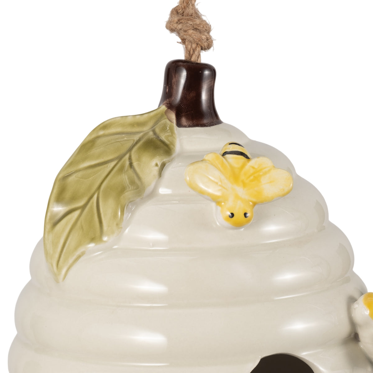 Badger Ivory/Yellow Beehive Bird Feeder