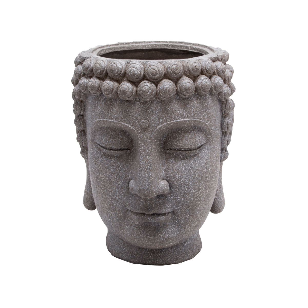 Port Costa Gray Buddha Head Planter