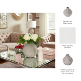 Sargent Silver Spiked Ceramic Vase