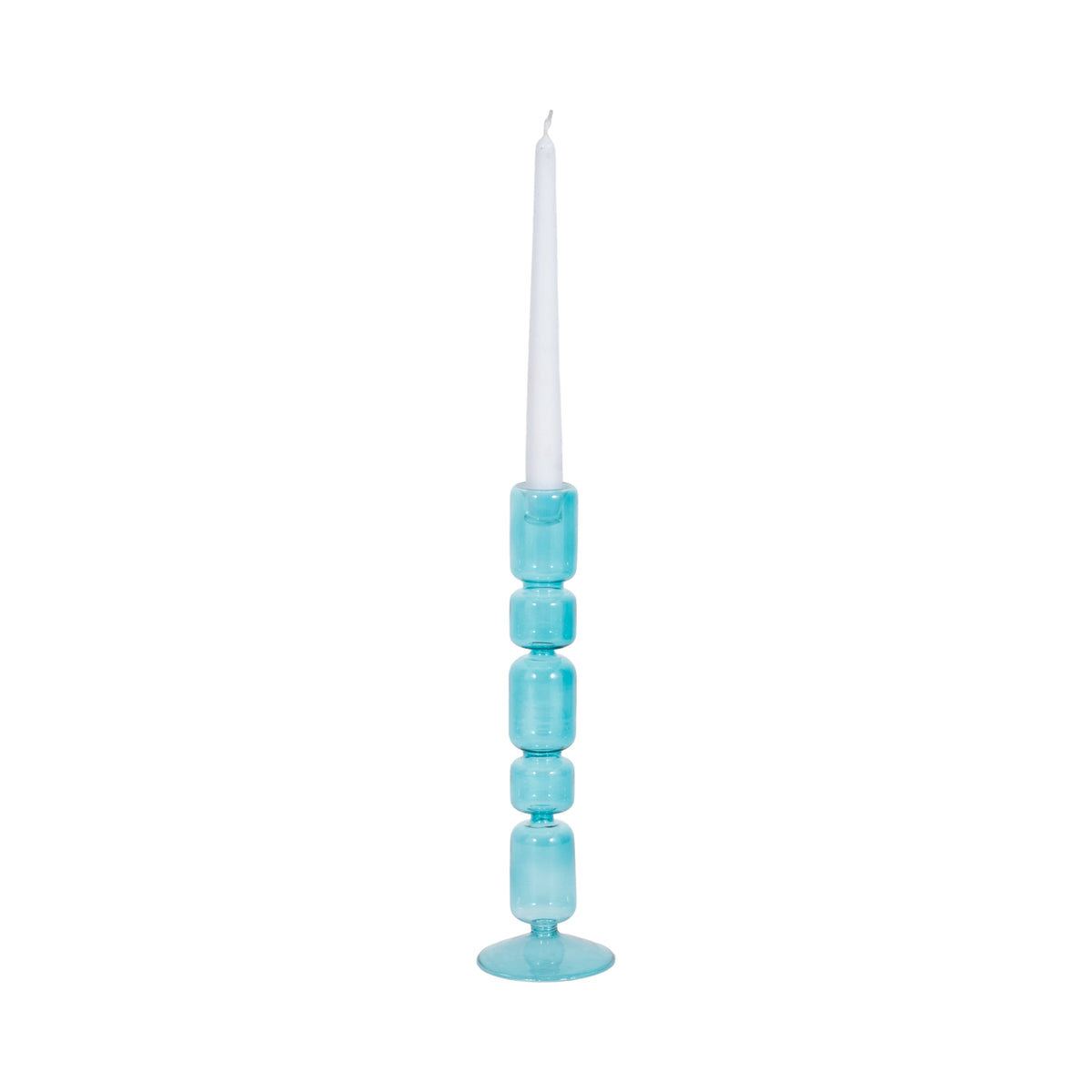 Isle Blue Small Mixed Bubble Taper Candle Holder