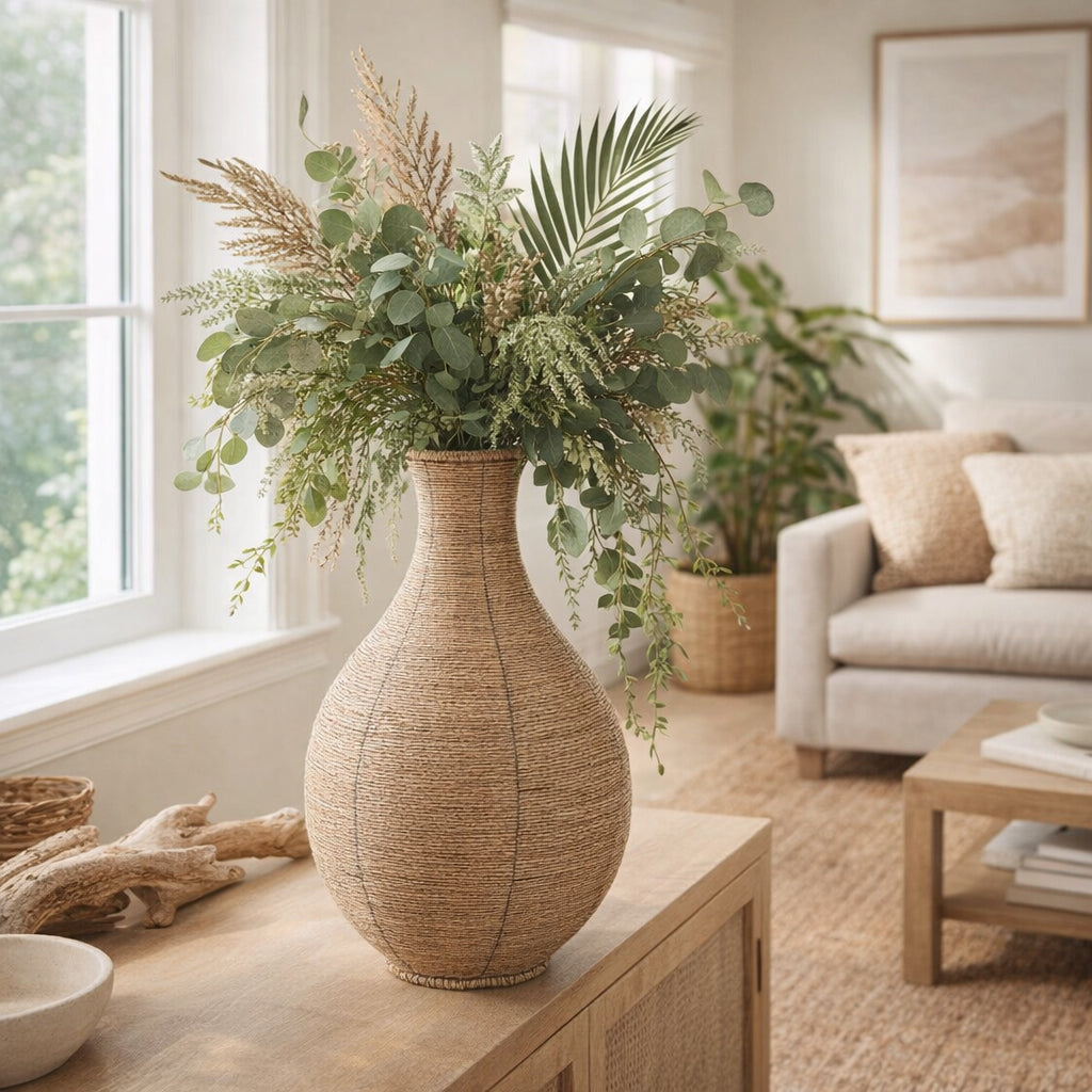 Bolam Natural Large Woven Vase