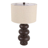 Bergenside Ivory/Brown Lamp
