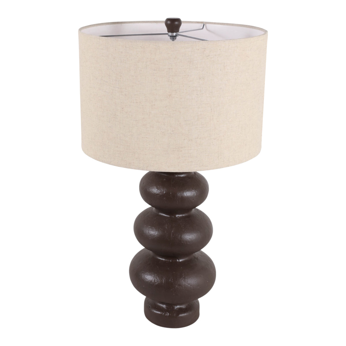 Bergenside Ivory/Brown Lamp