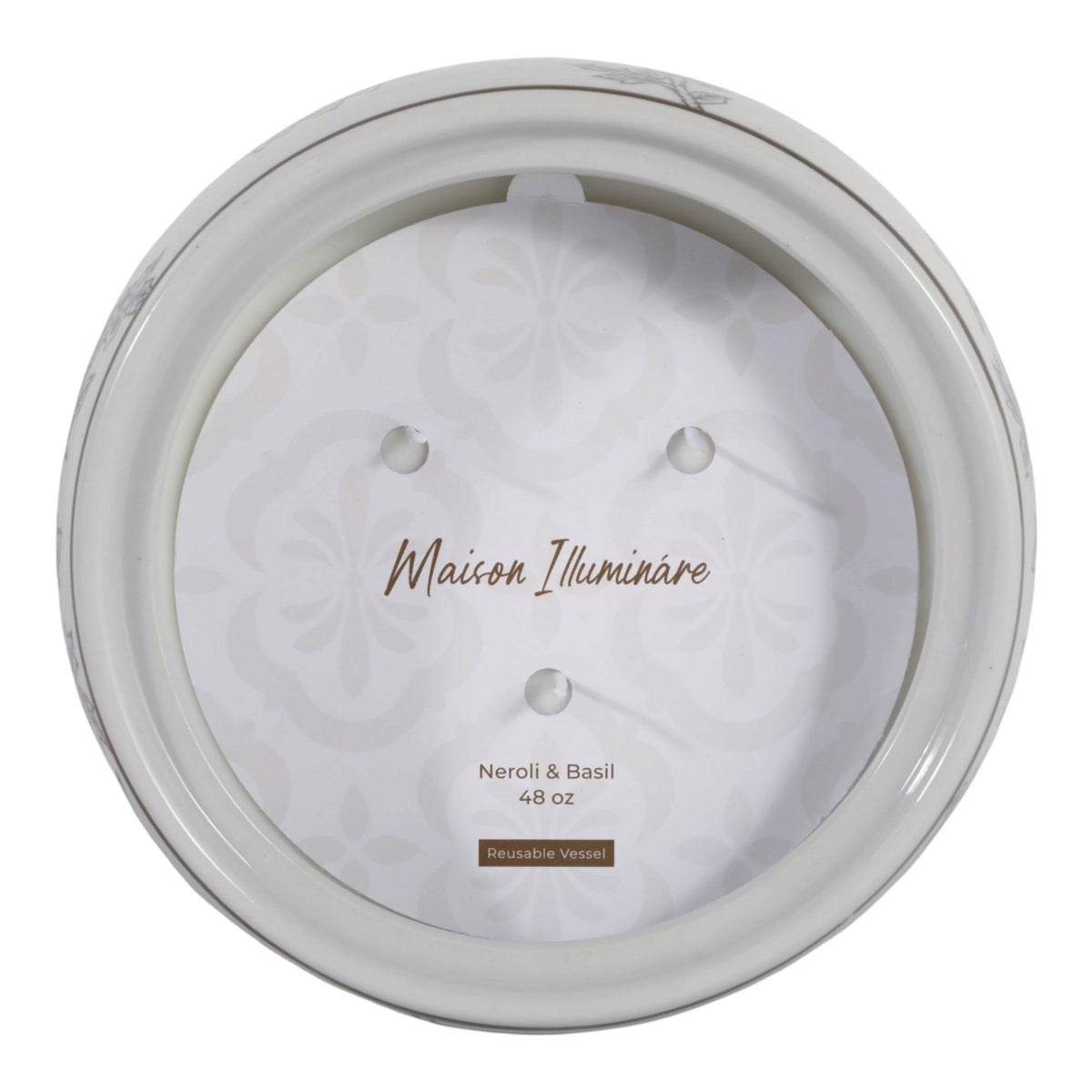 Miles Blue/Brown Neroli Basil Chinoiserie Candle