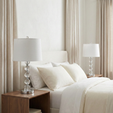 Wildflower Silver Crystal Table Lamps (Set of 2)