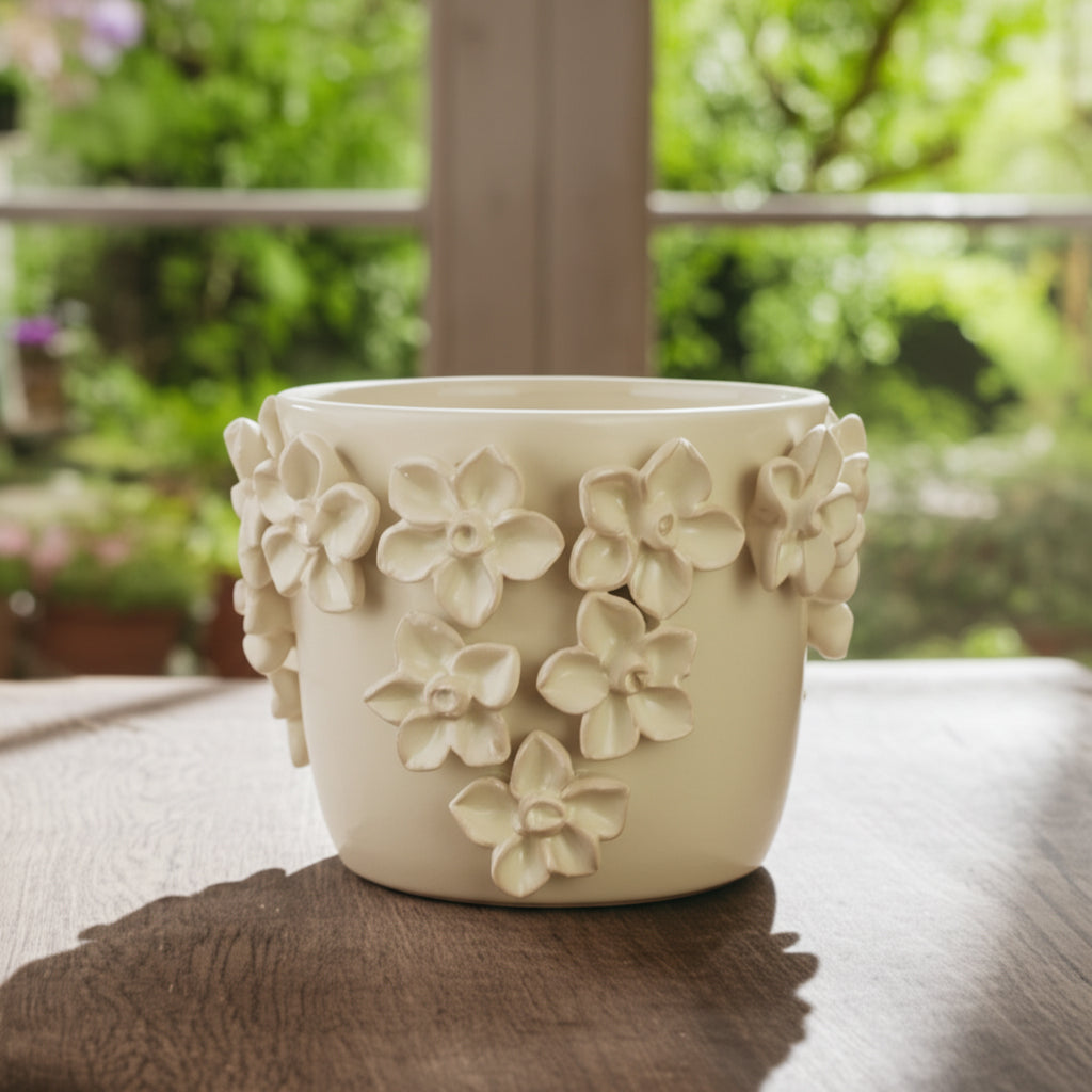 Elwincross Ivory/Tan Planter