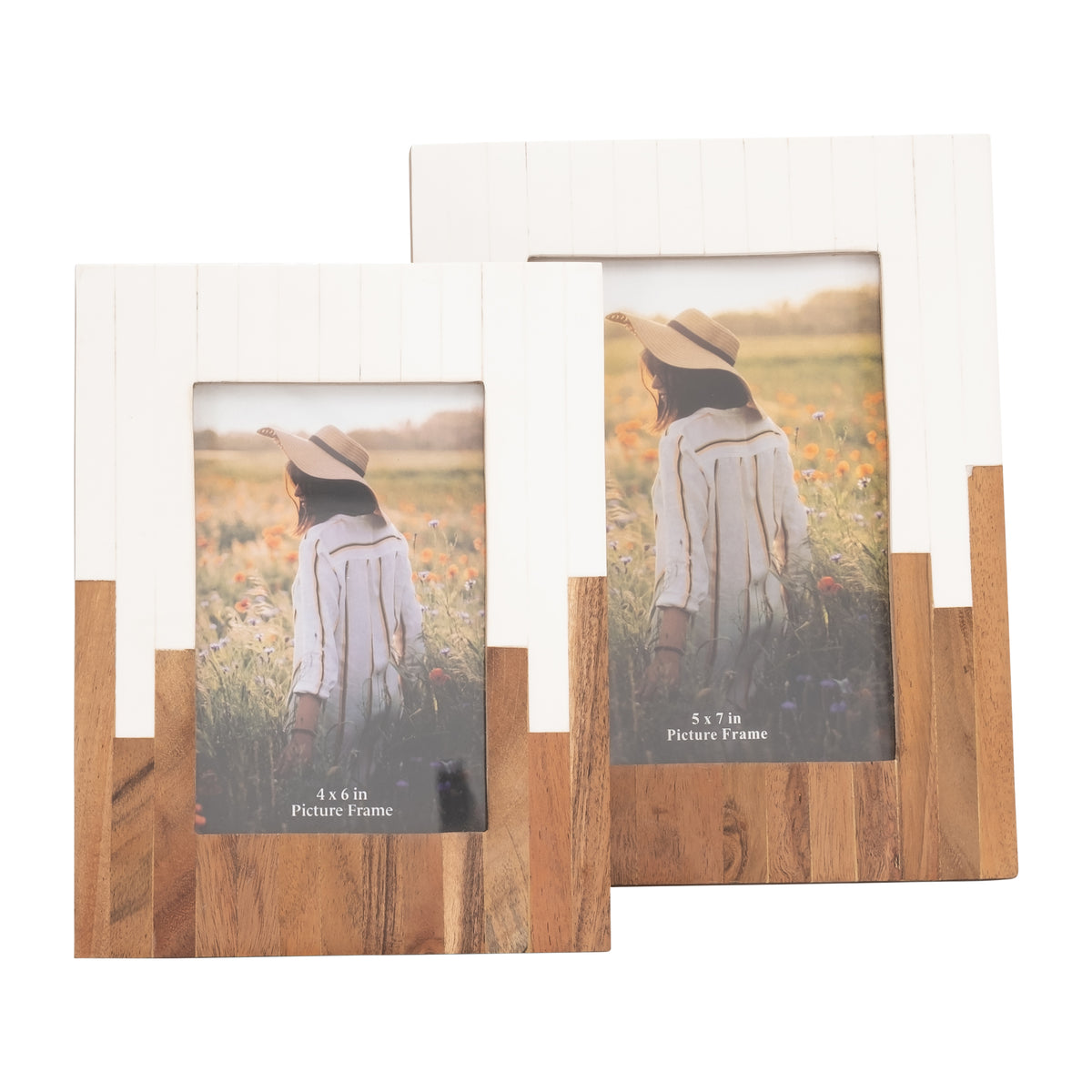 Los Alamos Natural/White Large Resin 2-Toned Frame