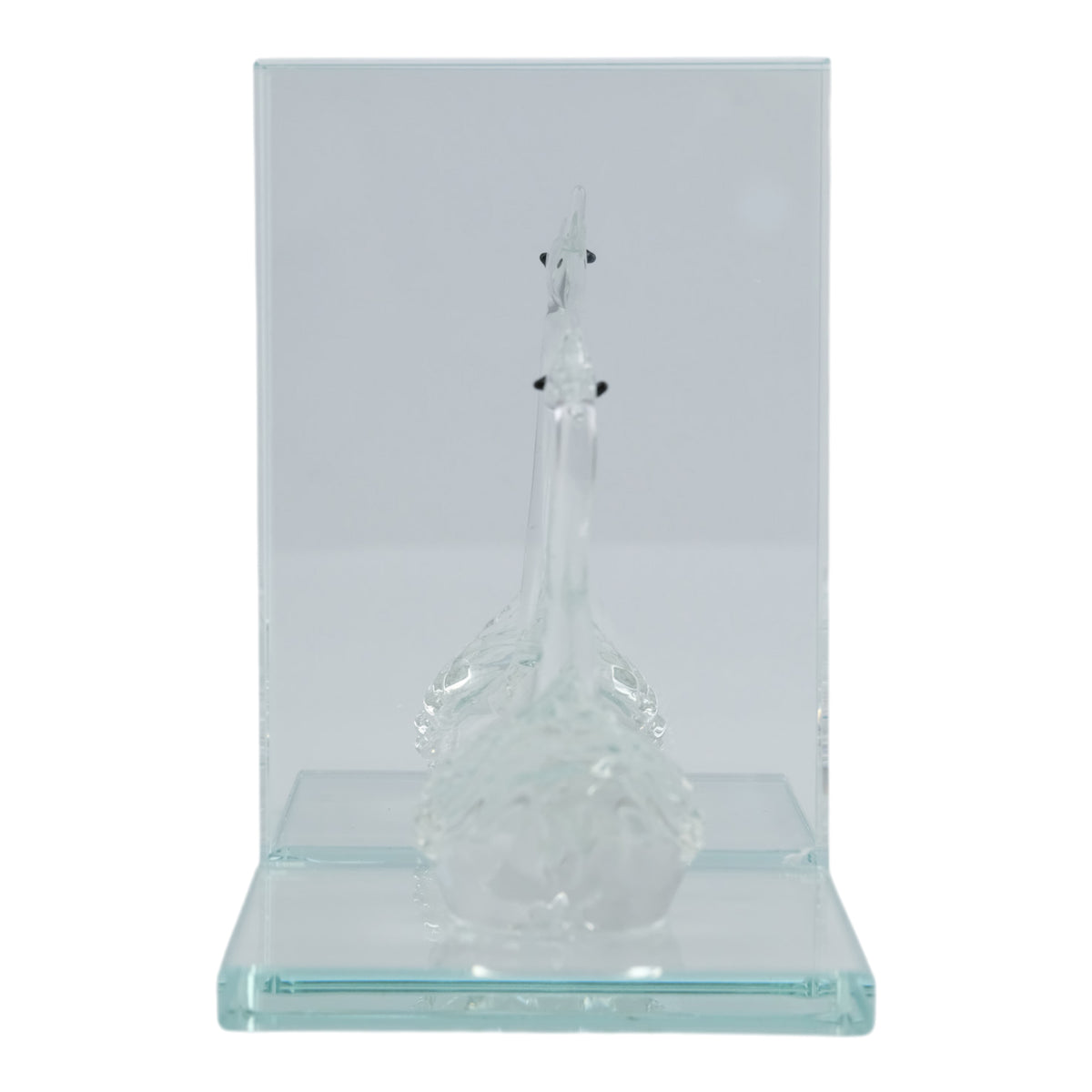 Midvalley Clear Swan Bookends (Set of 2)